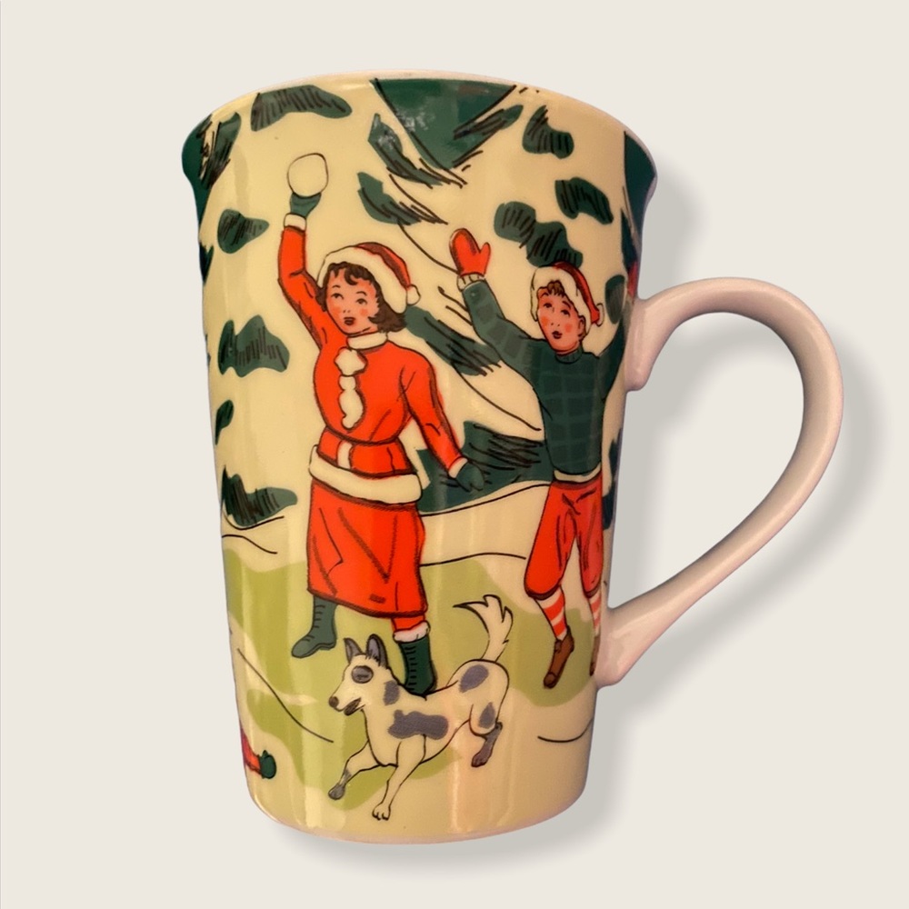 Winter Snowball Fight Boston Warehouse Mug